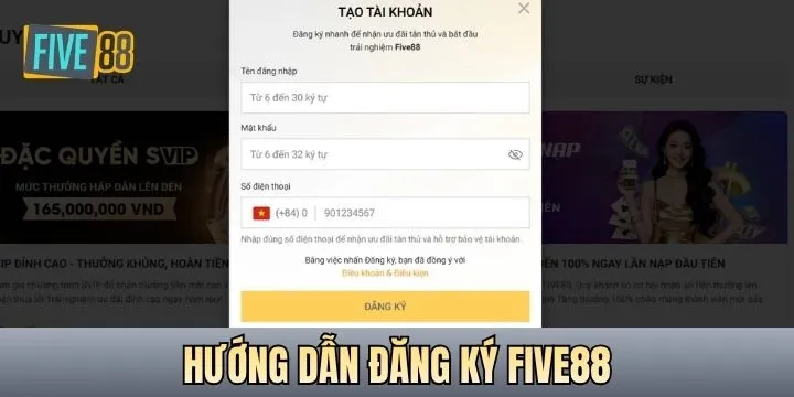 Hướng dẫn thao tác Five88 cơ bản cho người mới